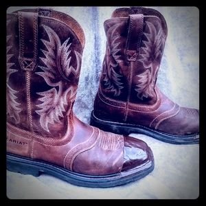 Ariat Men's Leather Work Boots Size 10.5 EE